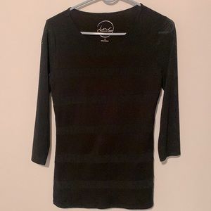 International Concepts Black Form Fitting Mini Dress